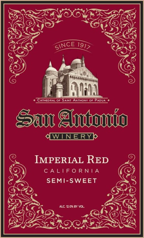 San Antonio Imperial Red Front Label