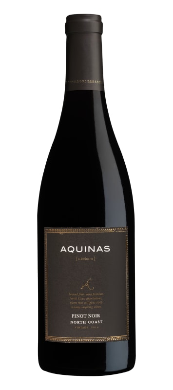 Aquinas Pinot Noir 2017 Front Bottle Shot