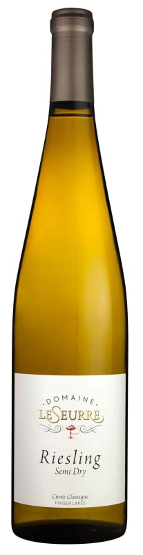 Domaine LeSeurre Semi Dry Cuvee Classique Riesling 2017 Front Bottle Shot