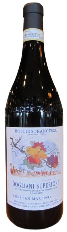 Francesco Boschis Sori San Martino Dolcetto di Dogliani 2018 Front Bottle Shot