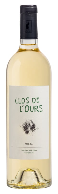 Clos de l'Ours Milia Cotes de Provence Blanc 2021 Front Bottle Shot