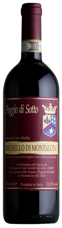 Poggio di Sotto Brunello di Montalcino 2018 Front Bottle Shot