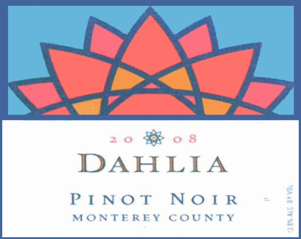 Dahlia Pinot Noir 2008 Front Label
