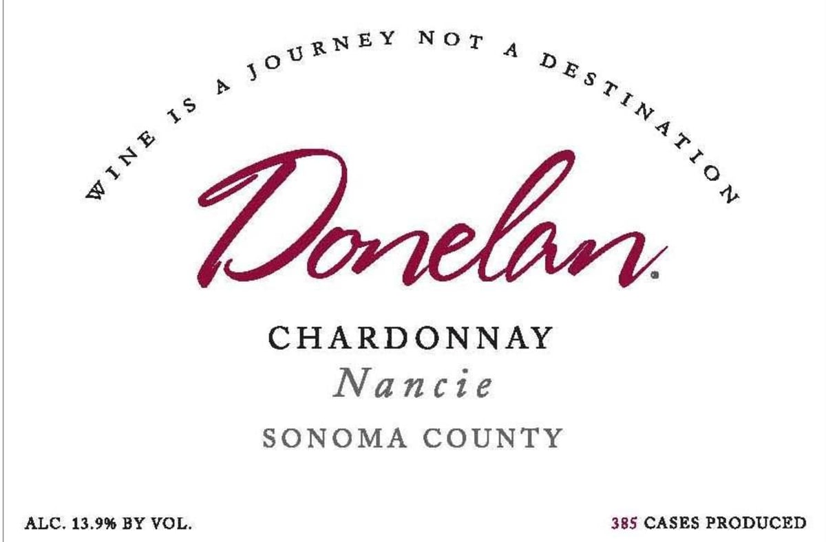 Donelan Nancie Chardonnay 2012 Front Label