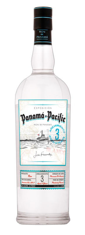 Panama-Pacific 3 Year Blanco Rum (1 Liter) Front Bottle Shot