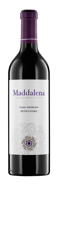 Maddalena Zinfandel 2016 Front Bottle Shot