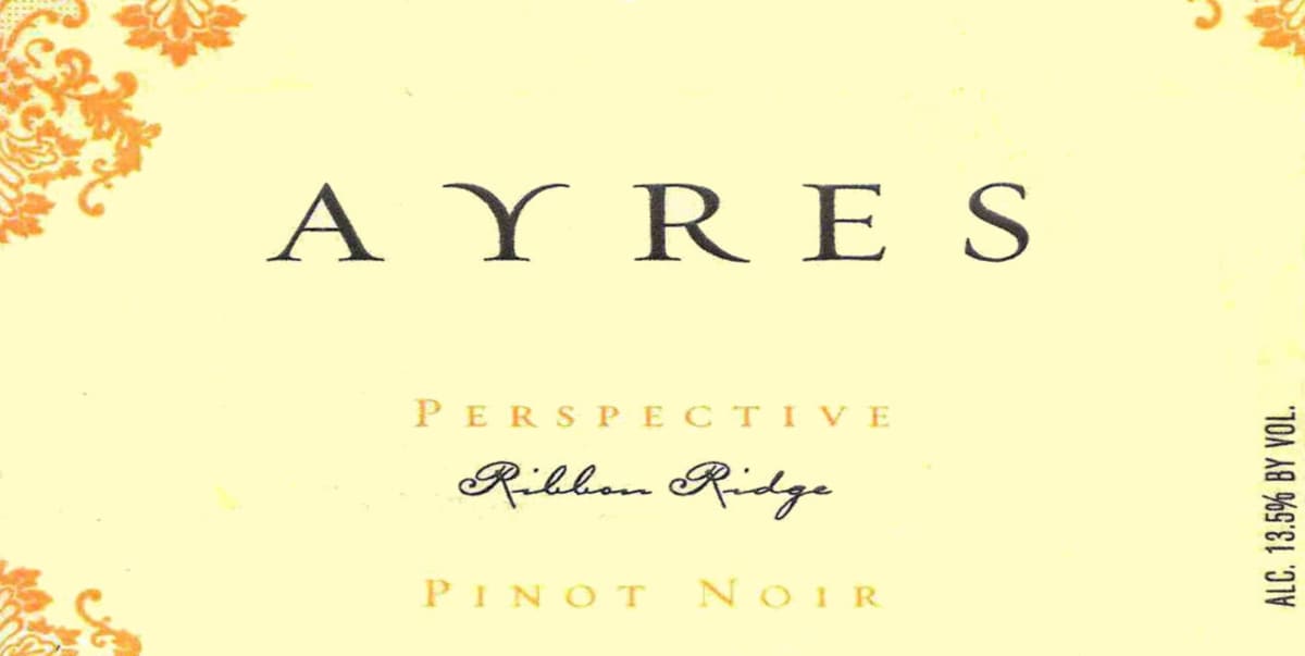 Ayres Perspective Pinot Noir 2012 Front Label