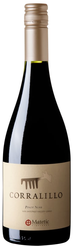 Matetic Corralillo Pinot Noir 2018 Front Bottle Shot