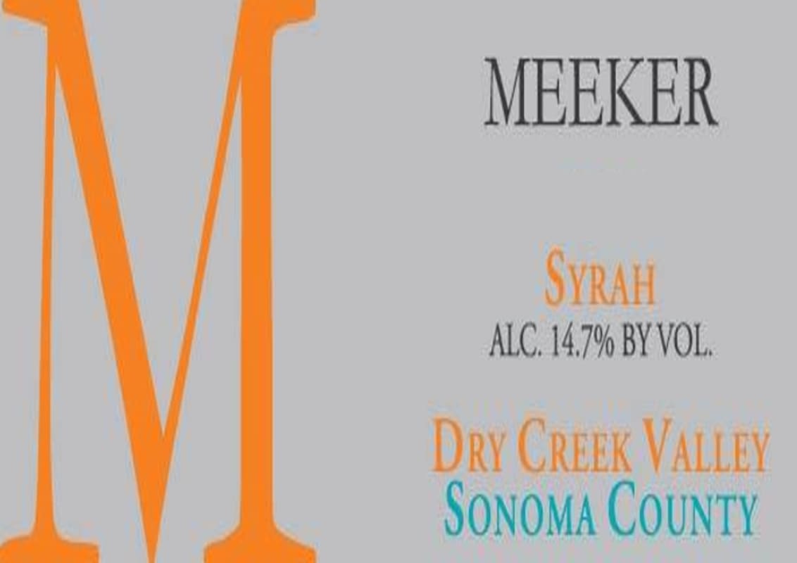 Meeker Syrah 2013 Front Label