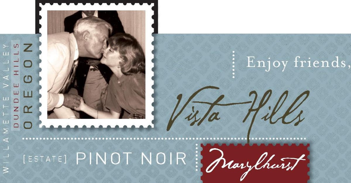 Vista Hills Marylhurst Pinot Noir 2015 Front Label