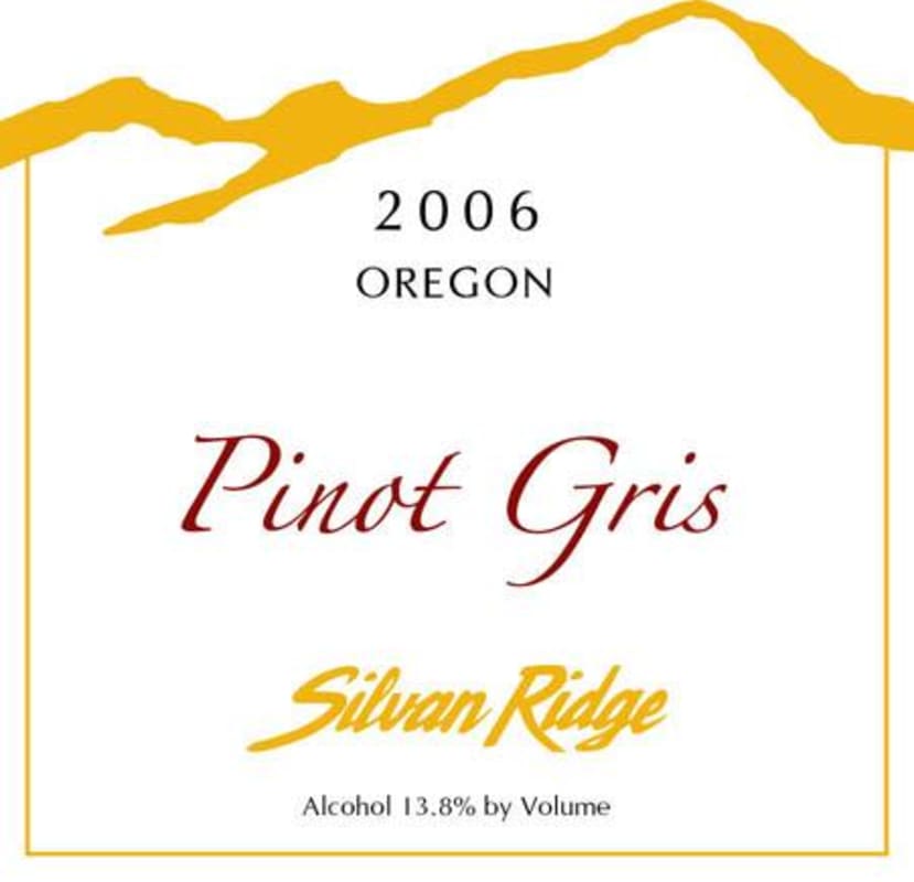 Silvan Ridge Pinot Gris 2006 Front Label