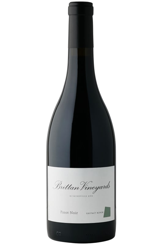Brittan Gestalt Block Pinot Noir 2018 Front Bottle Shot