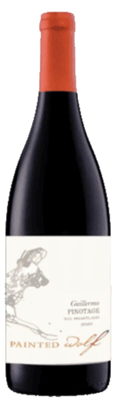 Painted Wolf Guillermo Pinotage 2020 Front Bottle Shot