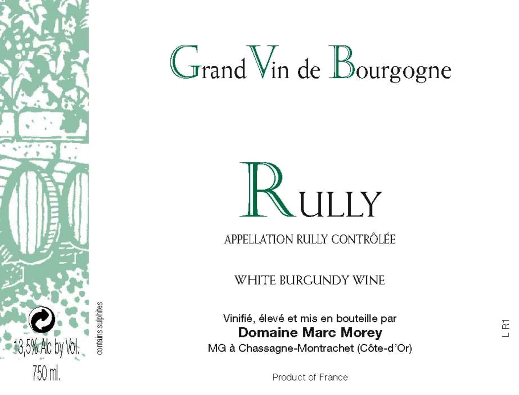 Domaine Marc Morey Rully 2015 Front Label