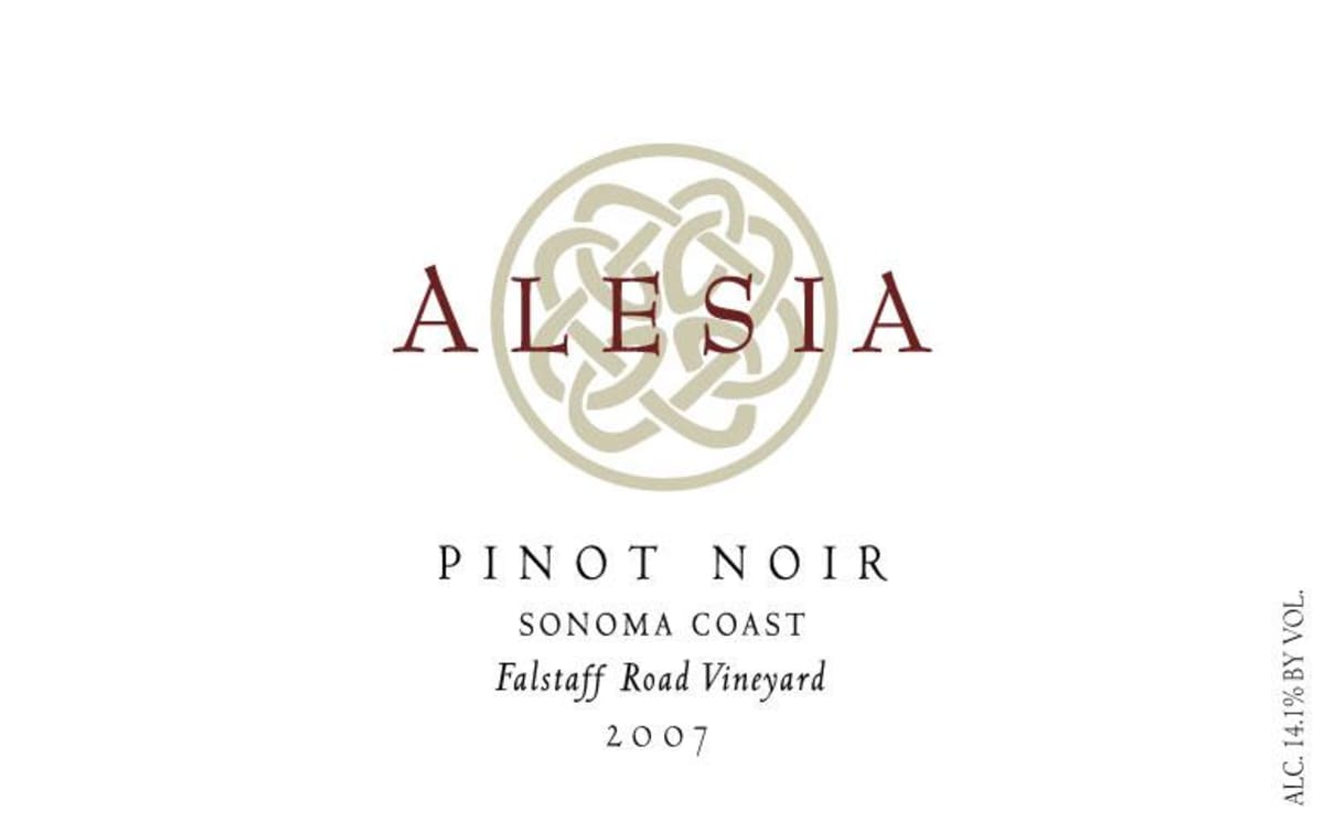 Rhys Alesia Falstaff Road Pinot Noir 2007 Front Label