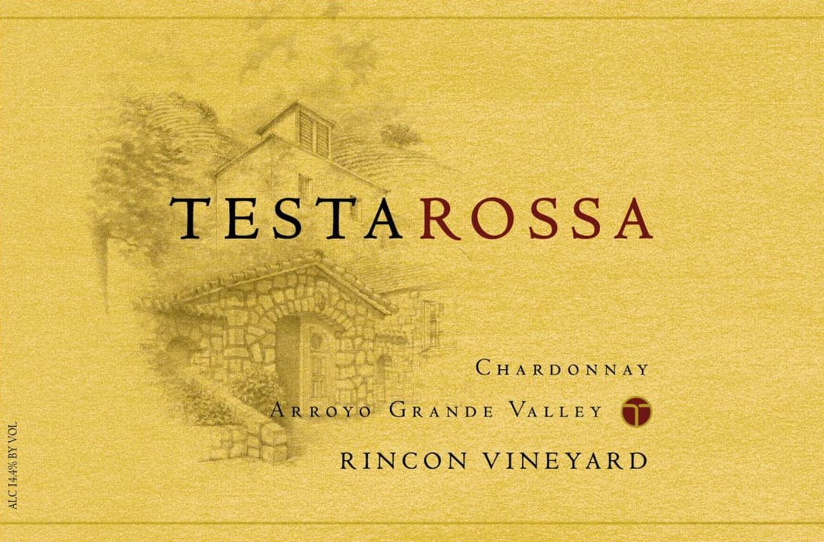 Testarossa Rincon Vineyard Chardonnay 2012 Front Label