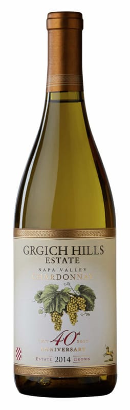Grgich Hills Estate Anniversary Chardonnay 2014 Front Bottle Shot