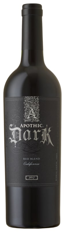 Apothic Dark Red Blend 2017 Front Bottle Shot