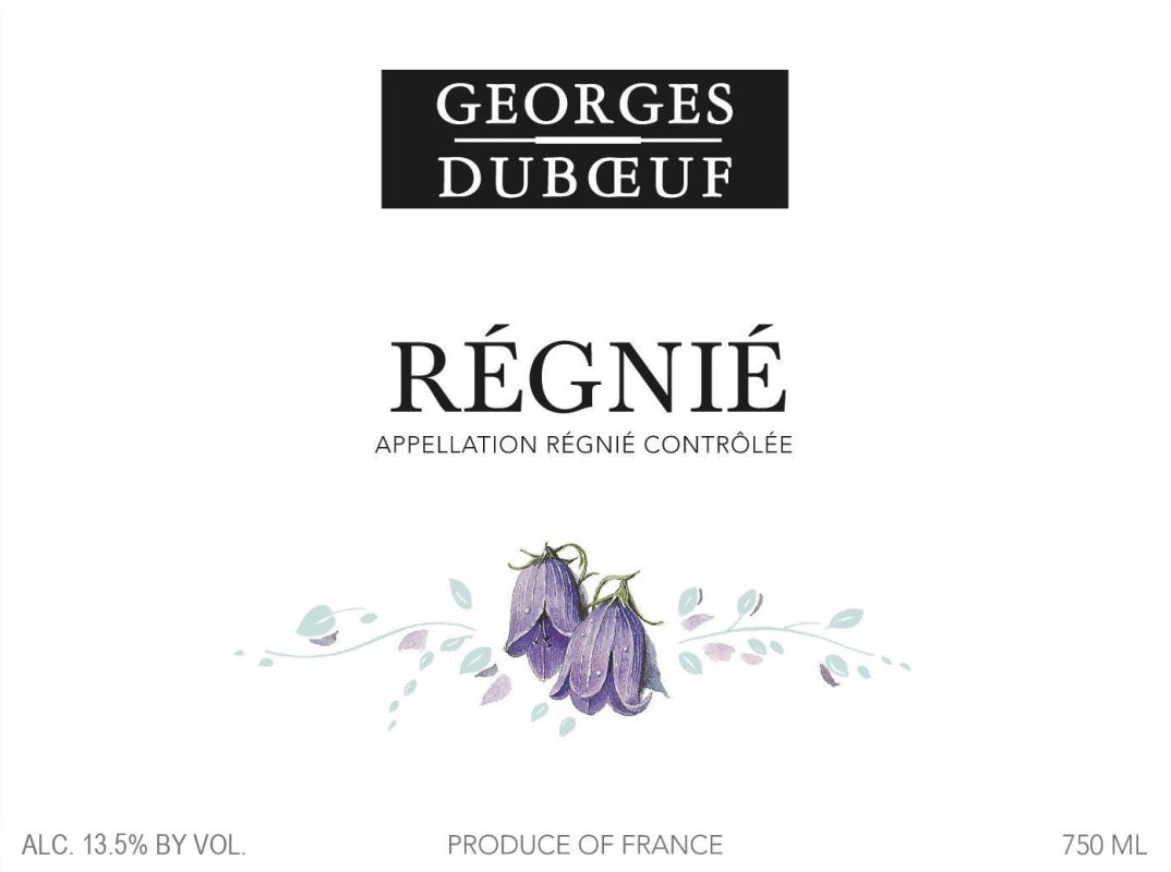 Duboeuf Regnie 2016 Front Label