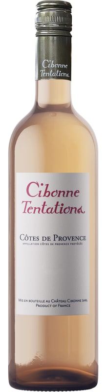 Clos Cibonne Cotes de Provence Tentations Rose 2021 Front Bottle Shot