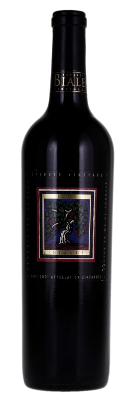 Robert Biale Vineyards Spenker Vineyard Zinfandel 2001 Front Bottle Shot