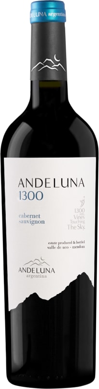 Andeluna 1300 Cabernet Sauvignon 2020 Front Bottle Shot