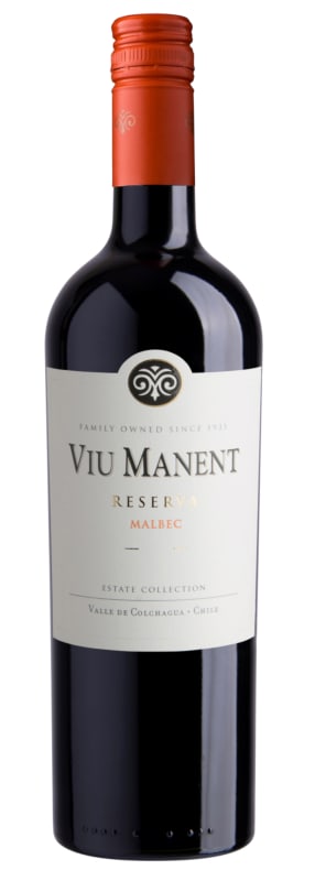 Viu Manent Reserva Malbec 2022 Front Bottle Shot