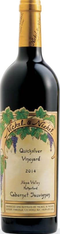 Nickel & Nickel Quicksilver Cabernet Sauvignon 2014 Front Bottle Shot