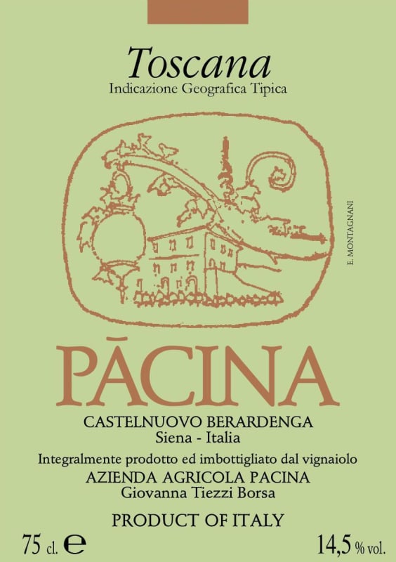 Pacina Società Agricola Semplice Toscana 2011 Front Label
