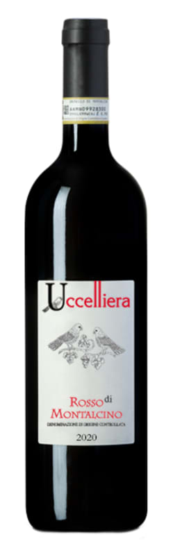 Uccelliera Rosso di Montalcino 2020 Front Bottle Shot