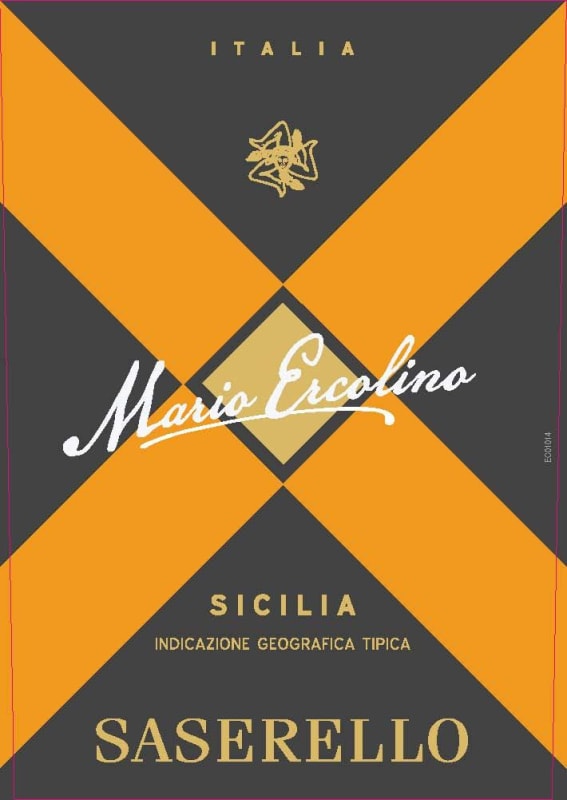 Mario Ercolino Sicilia Saserello 2017 Front Label