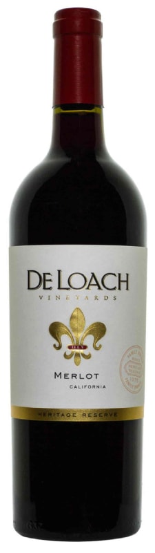 DeLoach Heritage Reserve Merlot 2017 Front Bottle Shot