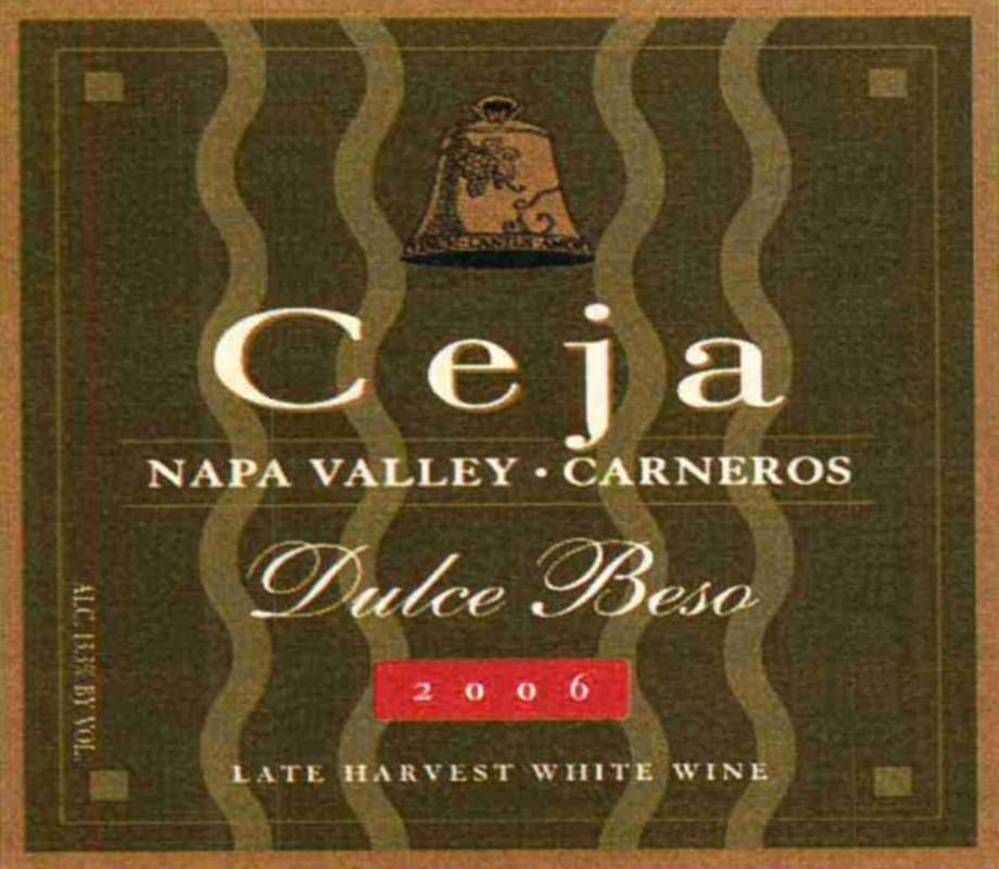 Ceja Vineyards Dulce Beso 2006 Front Label