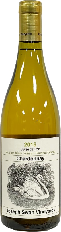 Joseph Swan Cuvee de Trois Chardonnay 2016 Front Bottle Shot