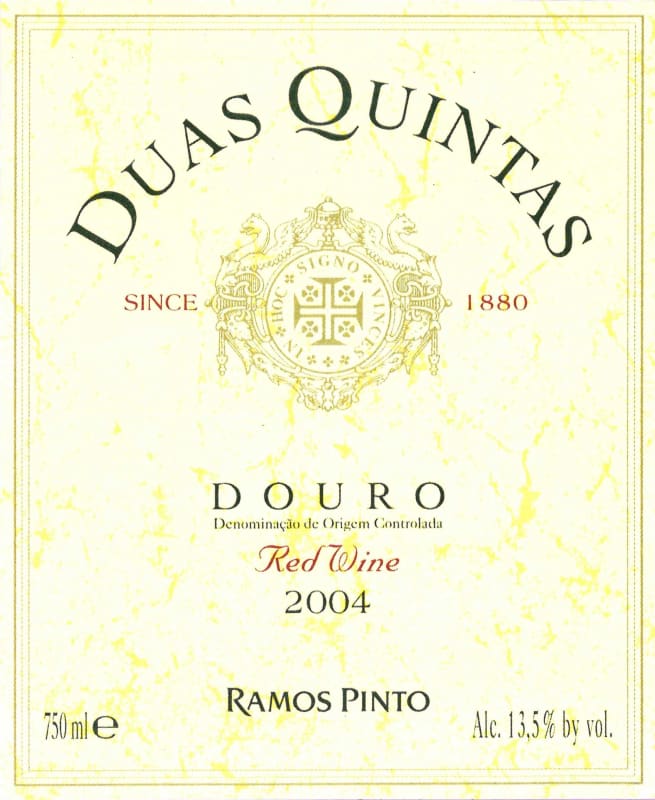 Duas Quintas Douro Red 2004 Front Label
