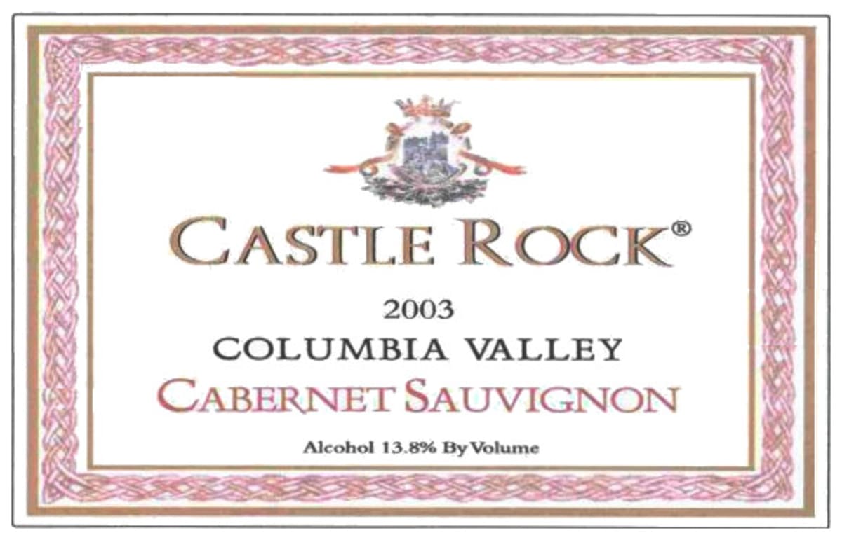 Castle Rock Cabernet Sauvignon 2003 Front Label