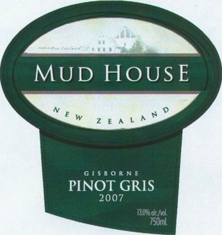 Mud House Gisborne Pinot Gris 2007 Front Label