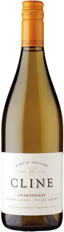 Cline Estate Chardonnay 2016 Front Bottle Shot