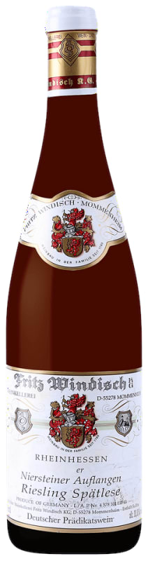 Weingut Fritz Windisch Niersteiner Auflangen Riesling Spatlese 2017 Front Bottle Shot