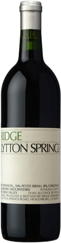 Ridge Lytton Springs Red Blend (375ML half-bottle) 2016 Front Bottle Shot