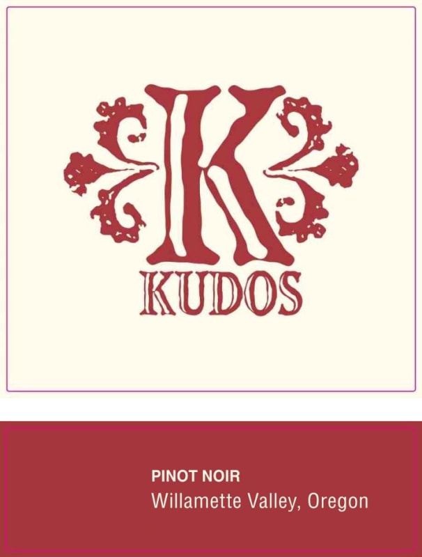 Kudos Willamette Valley Pinot Noir 2016 Front Label