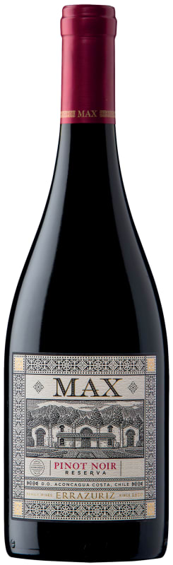Errazuriz Max Reserva Pinot Noir 2021 Front Bottle Shot