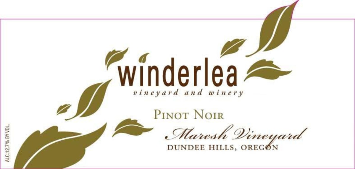 Winderlea Maresh Vineyard Pinot Noir 2013 Front Label