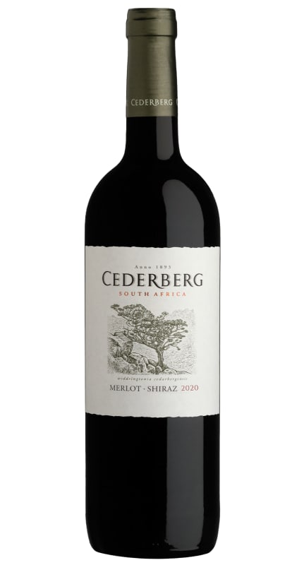 Cederberg Merlot-Shiraz 2020 Front Bottle Shot