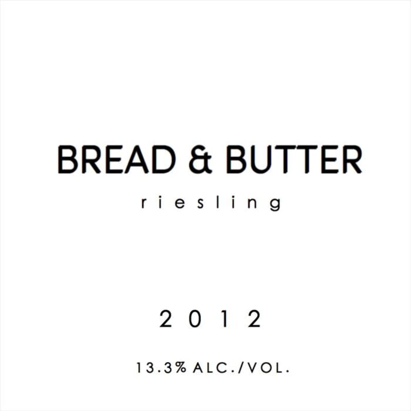 Bread & Butter Riesling 2012 Front Label