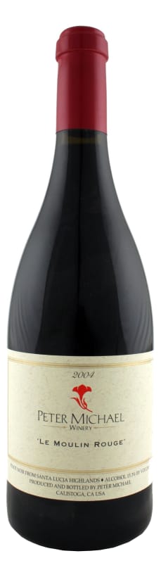 Peter Michael Le Moulin Rouge Pinot Noir 2004 Front Bottle Shot