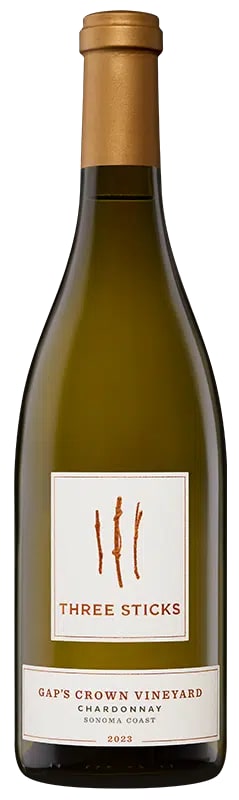 Three Sticks Gap's Crown Vineyard Chardonnay 2023 Front Bottle Shot