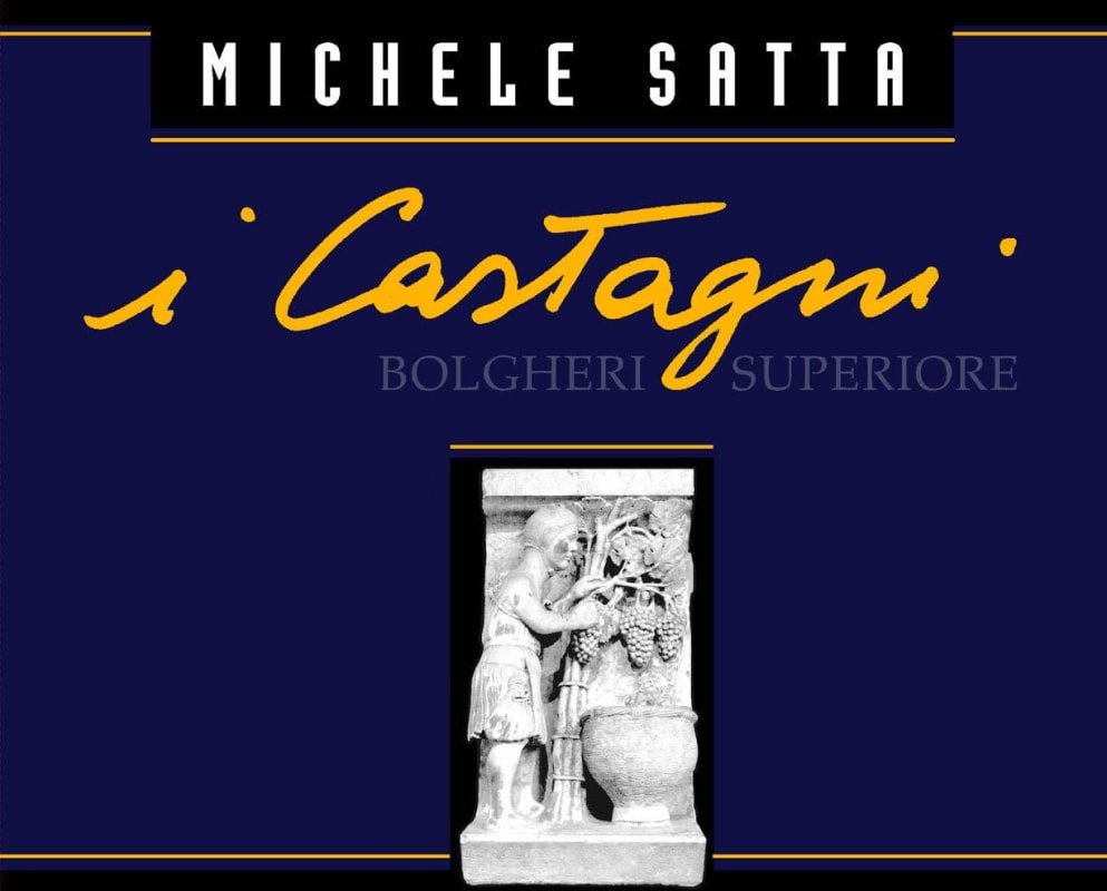 Michele Satta I Castagni Bolgheri Rosso Superiore 2013 Front Label