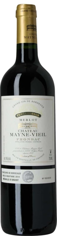 Chateau Mayne Vieil Cuvee Alienor 2015 Front Bottle Shot