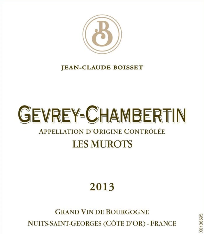 Jean-Claude Boisset Gevrey Chambertin Les Murots 2013 Front Label